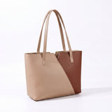 Twin Tote - Beige and Brown