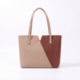 Twin Tote - Beige and Brown