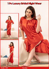 1 Pcs Silk Gown - 124