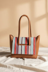Two Style Canvas Tote - Brown