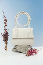 Jacqumues Handbag - White