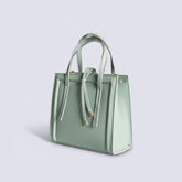 Classic Hazel Shoulder Bag - Cyan