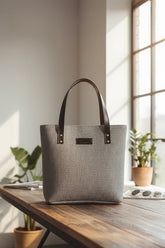 Classic Jute Tote - Gray
