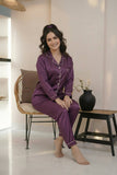Silk PJ Set - Purple