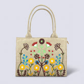 Premium Jute Tote Bag - Beige