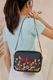 The Blosséra Charm Crossbody - Black