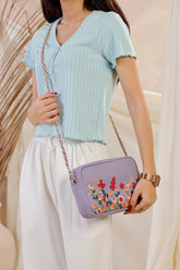 The Blosséra Charm Crossbody - Lavender