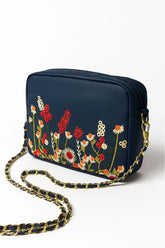 The Blosséra Charm Crossbody - Navy Blue