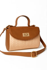 Glam Fold Handbag - Mustard