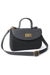 Glam Fold Handbag - Gray