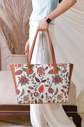Side Rexine Canvas tote 14