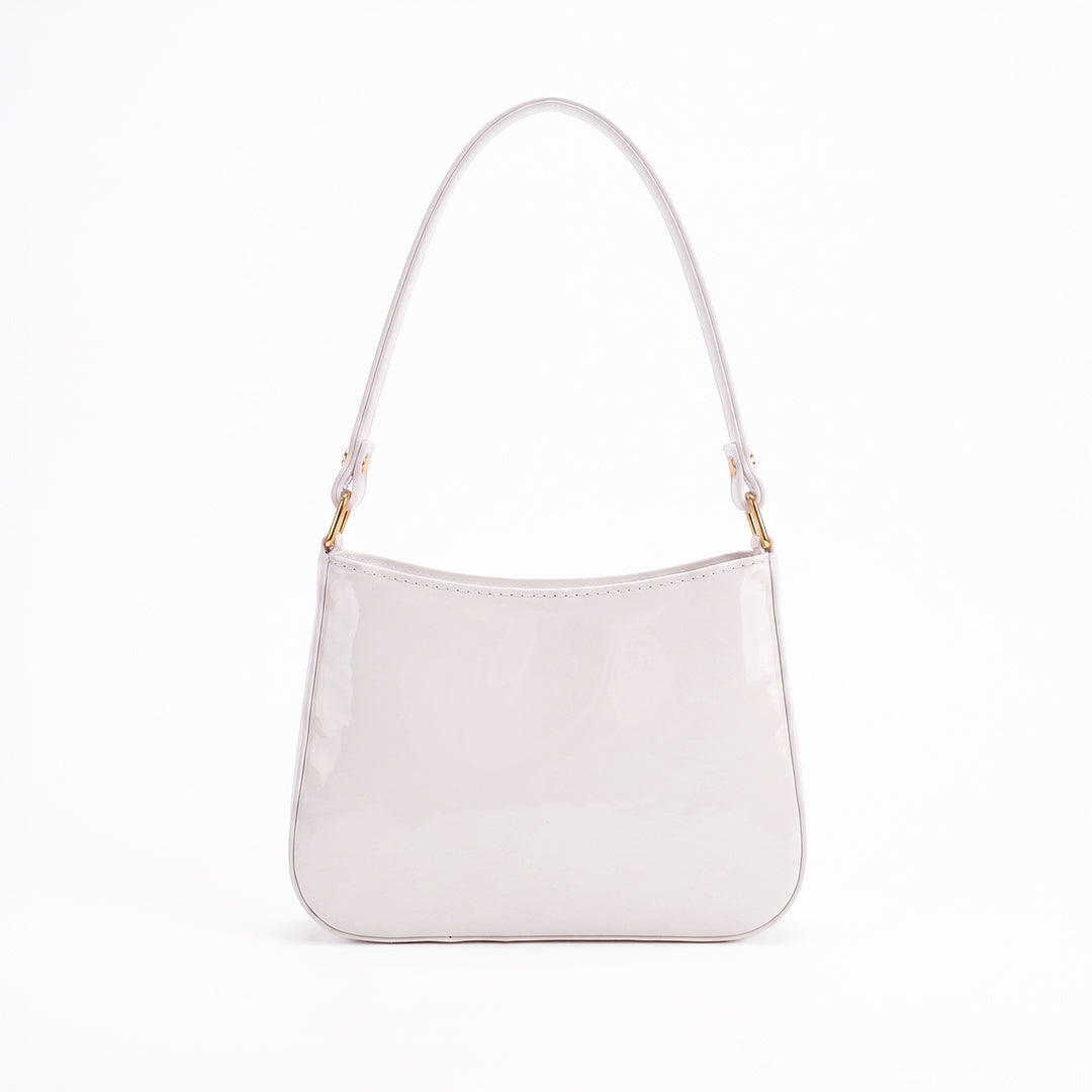 Shiny handbag - White