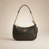 The Coach Handbag - Dark Brown