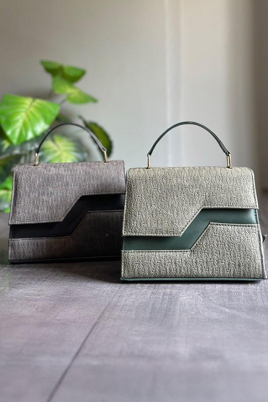 Echelon Line Handbag - Green