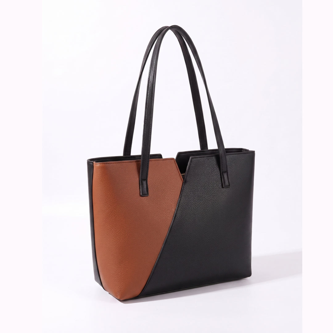 Twin Tote - Black and Brown