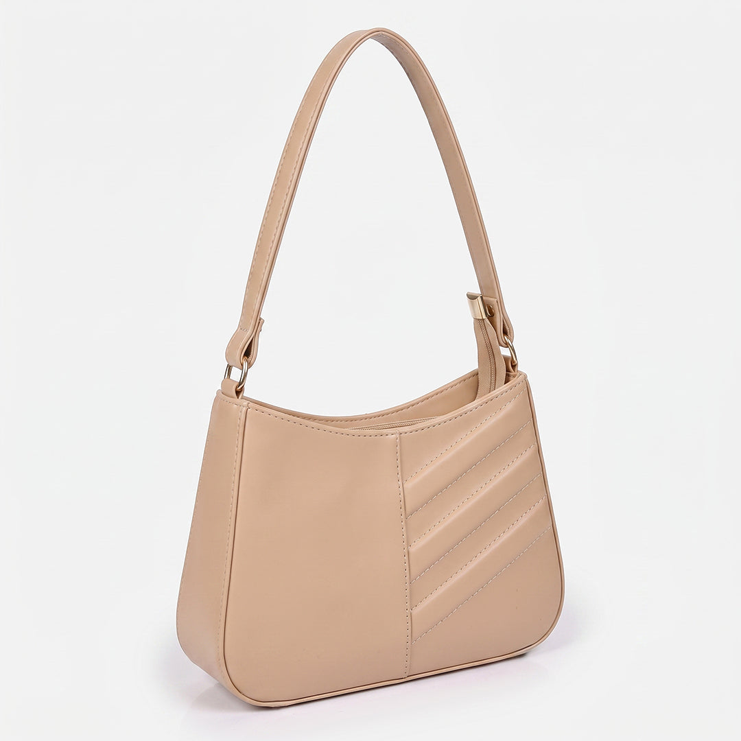 Elegant Shoulder Bag-Beige