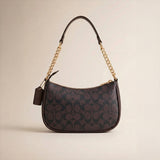 The Coach Handbag - Dark Brown