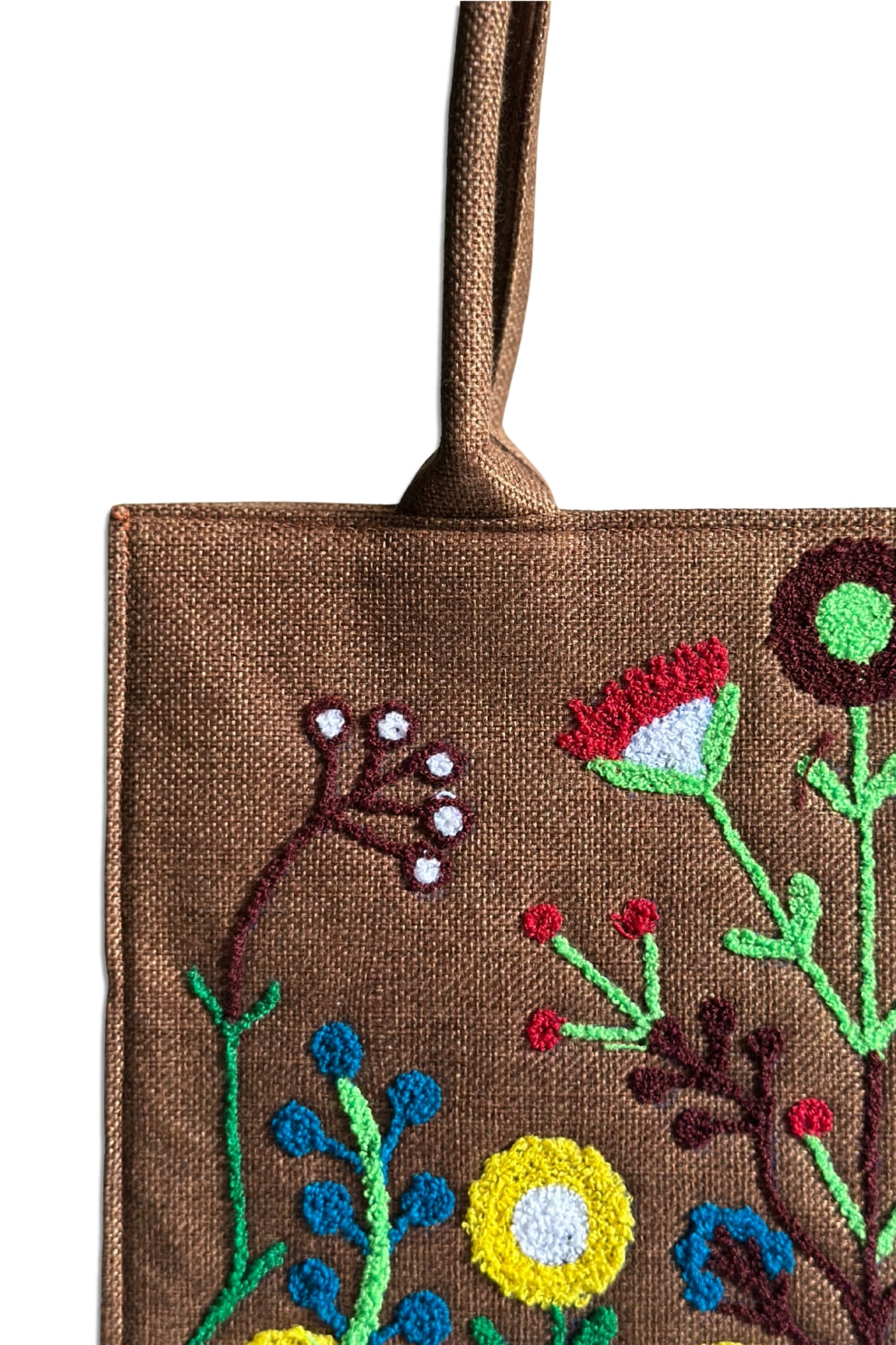 Premium Jute Tote Bag - Brown