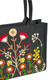 Premium Jute Tote Bag - Black