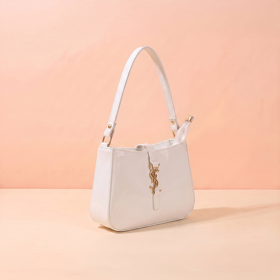 YSL Shiny crush handbag - White