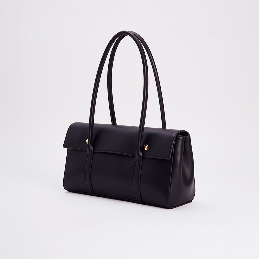 Atelier Flap Shoulder Bag - Black