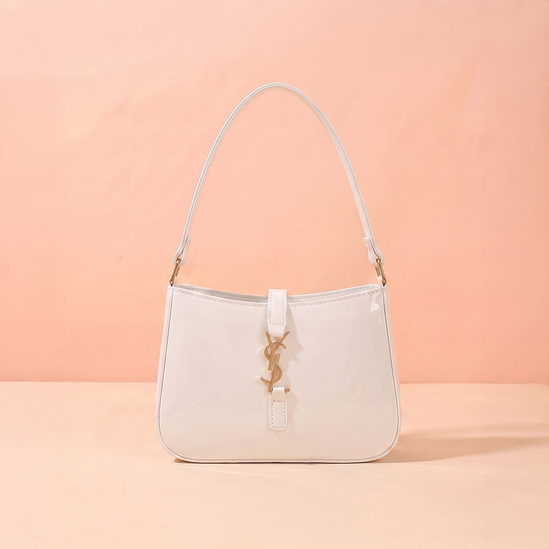 YSL Shiny crush handbag - White