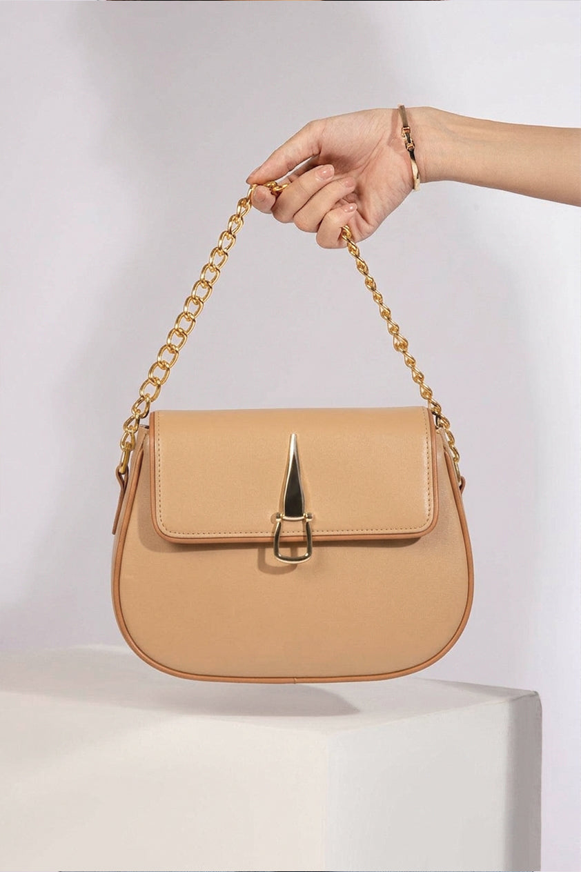 Glow Sling Handbag - Beige