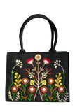 Premium Jute Tote Bag - Black