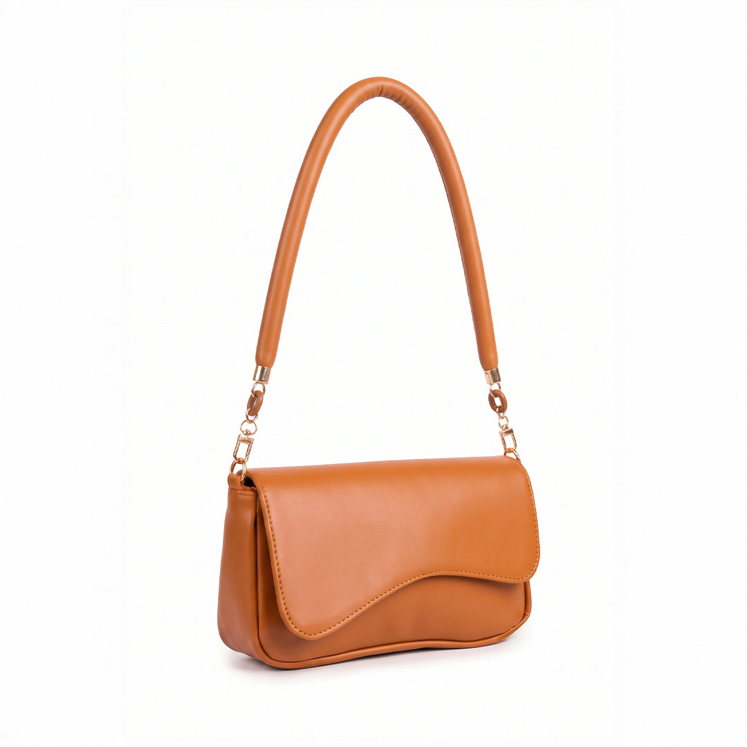 Ripple Shoulder Bag - Caramel