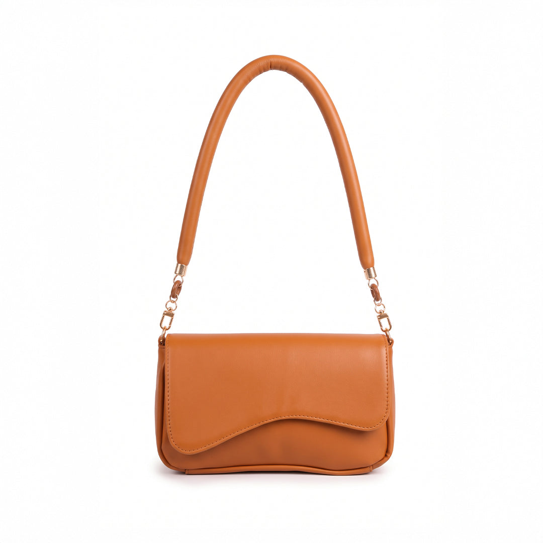 Ripple Shoulder Bag - Caramel