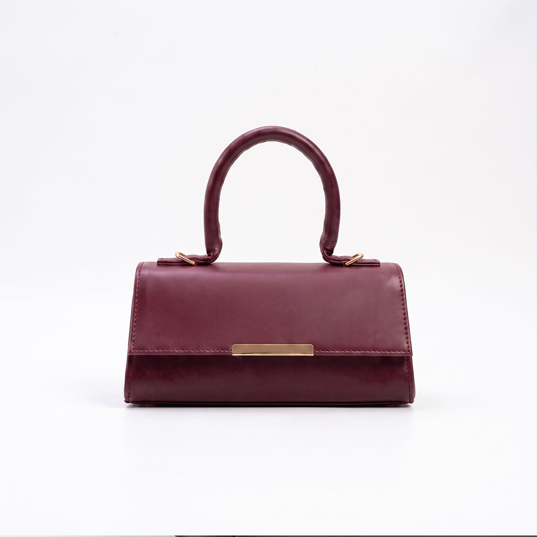 Vesper Handbag - Maroon