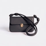 Velora Knot Shoulder Bag - Black