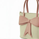 Classic Bow Tote - Beige