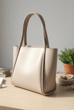 Pyramid Tote Beige