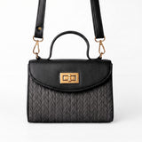 Glam Fold Handbag - Black