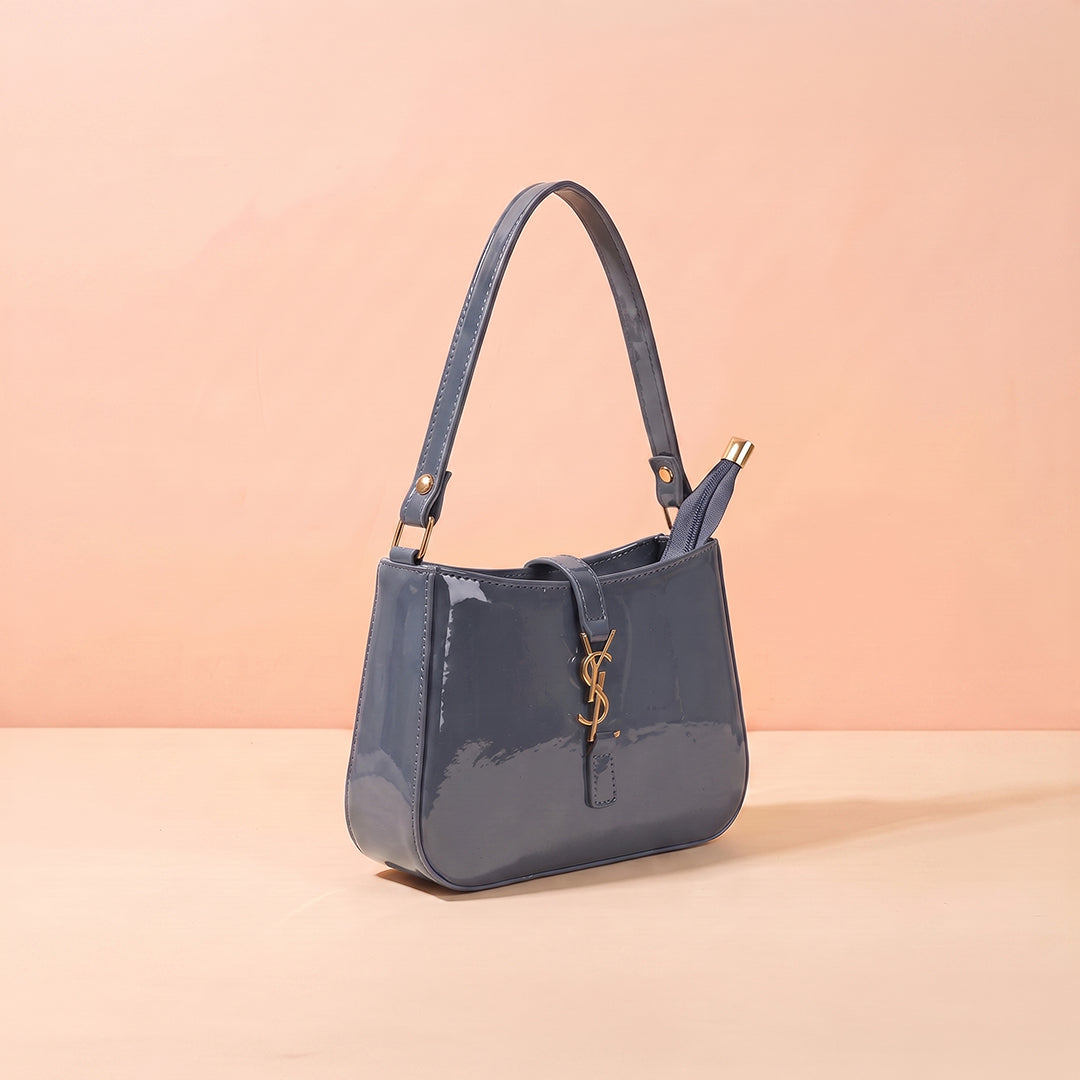 YSL Shiny crush handbag - Gray