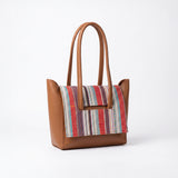 Two Style Canvas Shoulder bag - Brown