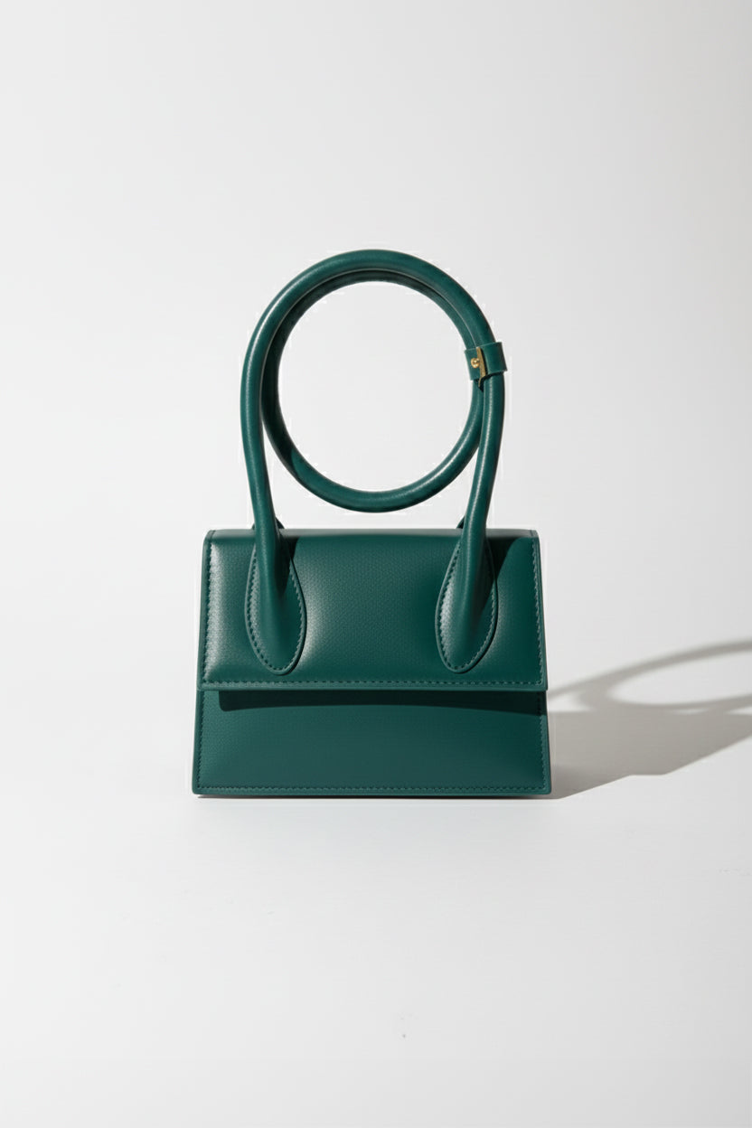 Jacqumues Handbag - Peacock Blue