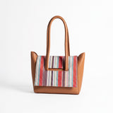 Two Style Canvas Shoulder bag - Brown