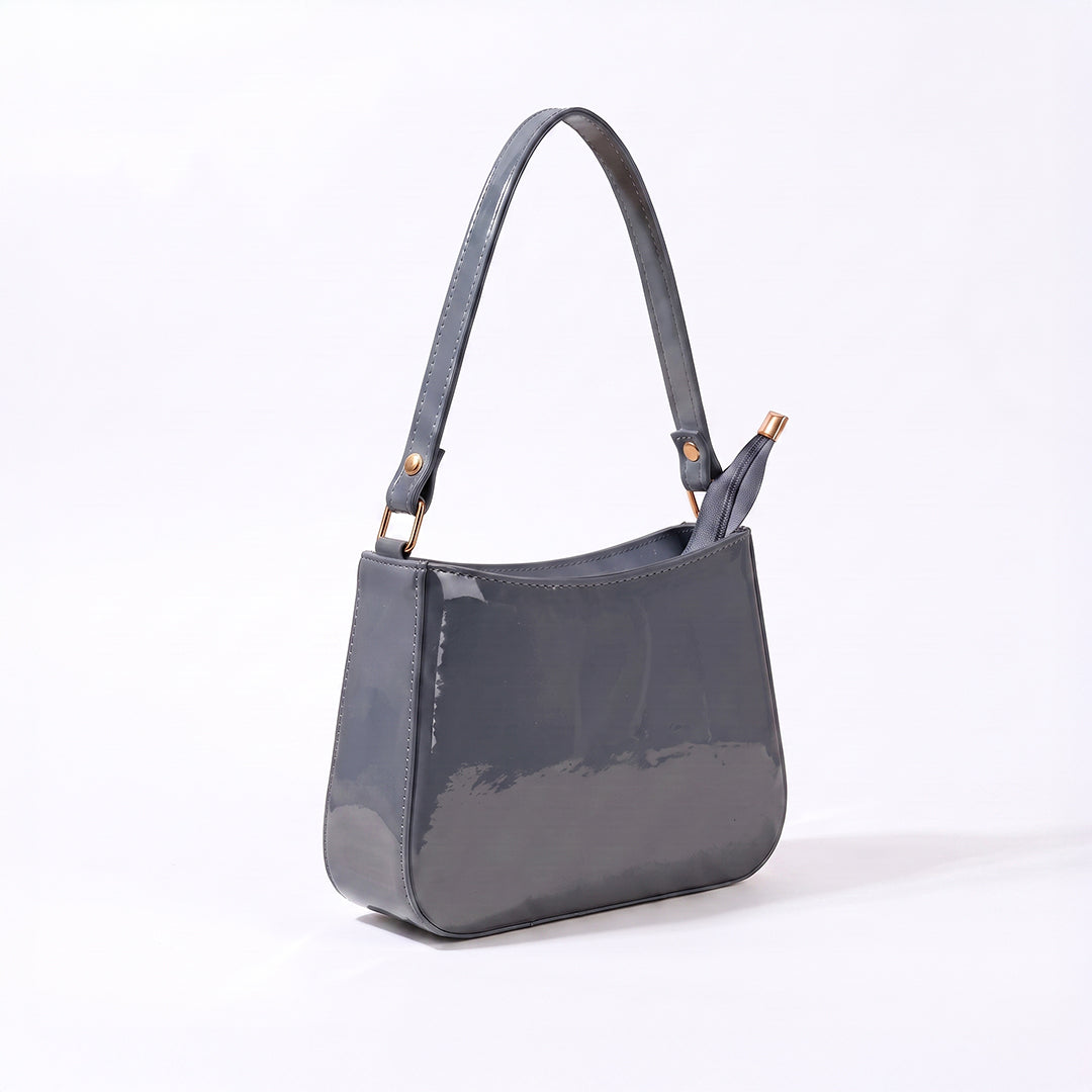Shiny handbag - Gray