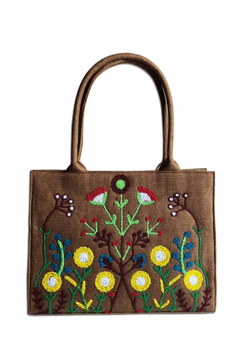 Premium Jute Tote Bag - Brown