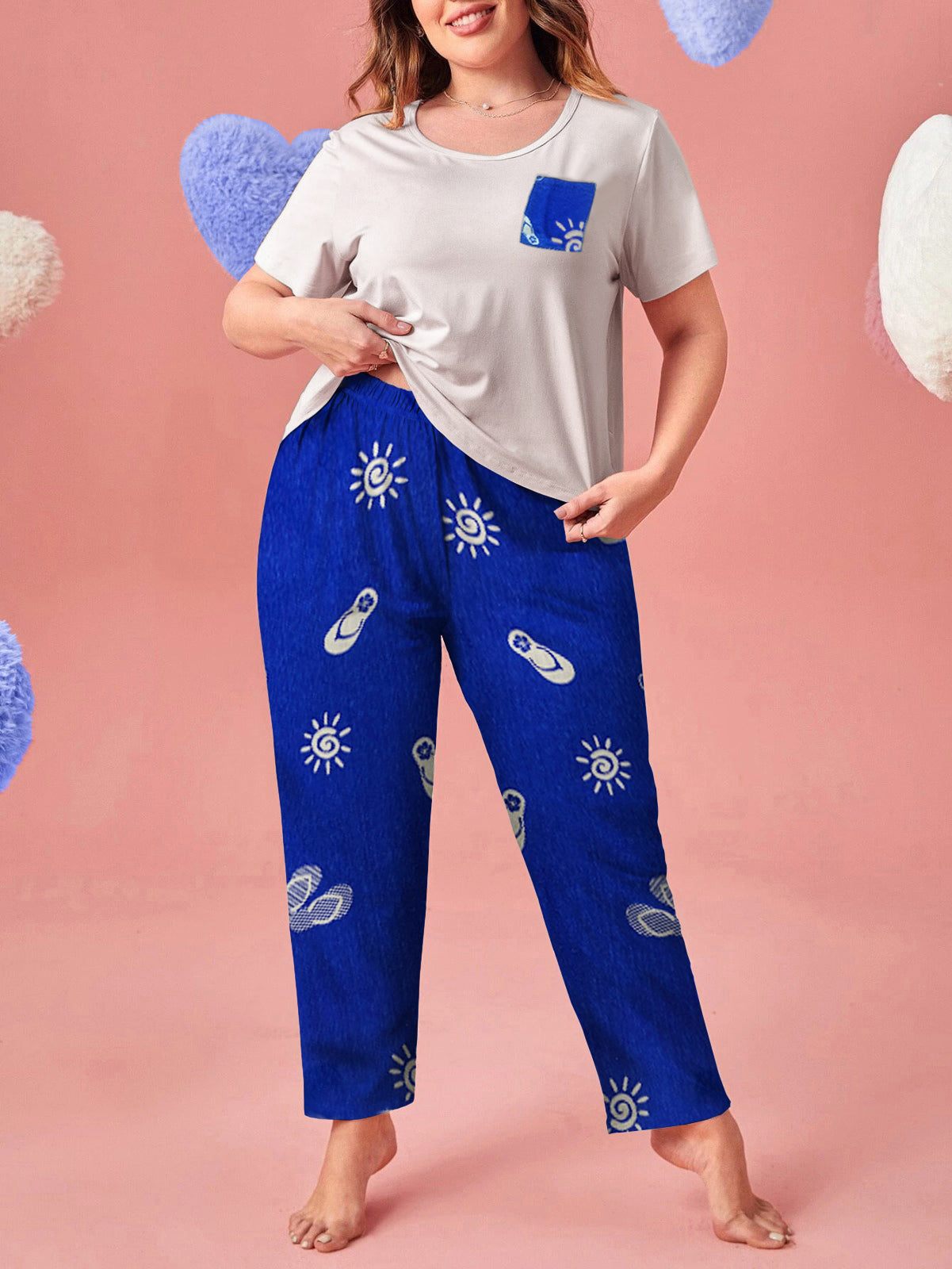 Printed Cotton PJ Set - N-3