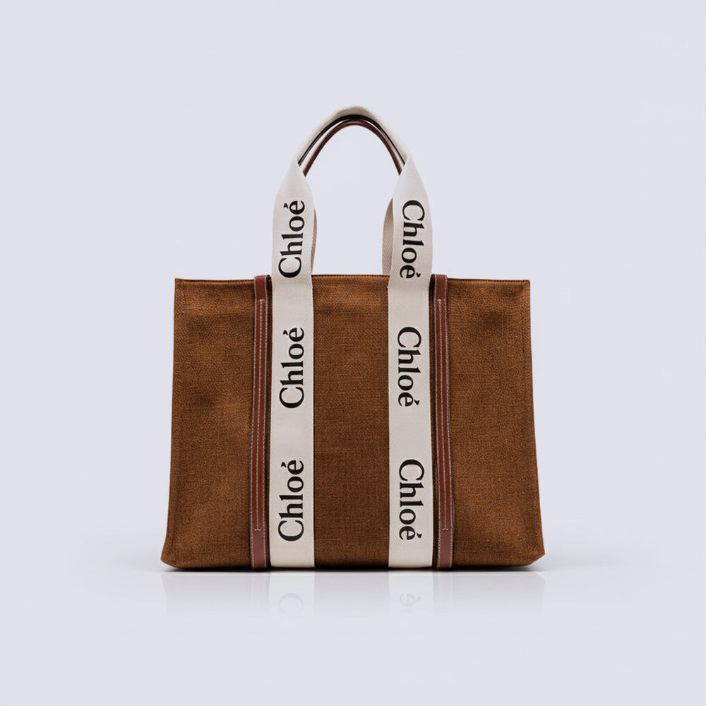 Chloe Canvas Tote 51 - Dark Brown