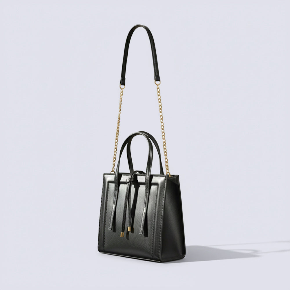 Classic Hazel Shoulder Bag - Black