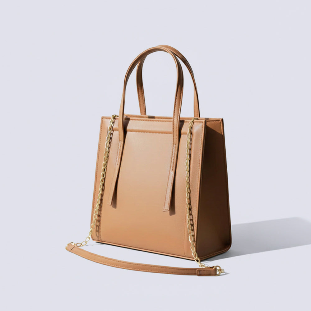 Classic Hazel Shoulder Bag - Brown