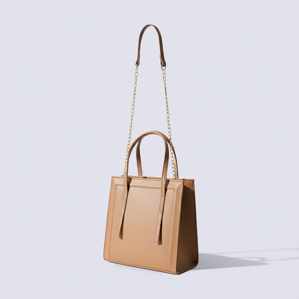 Classic Hazel Shoulder Bag - Brown