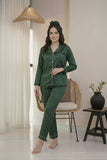 Silk PJ Set - Green