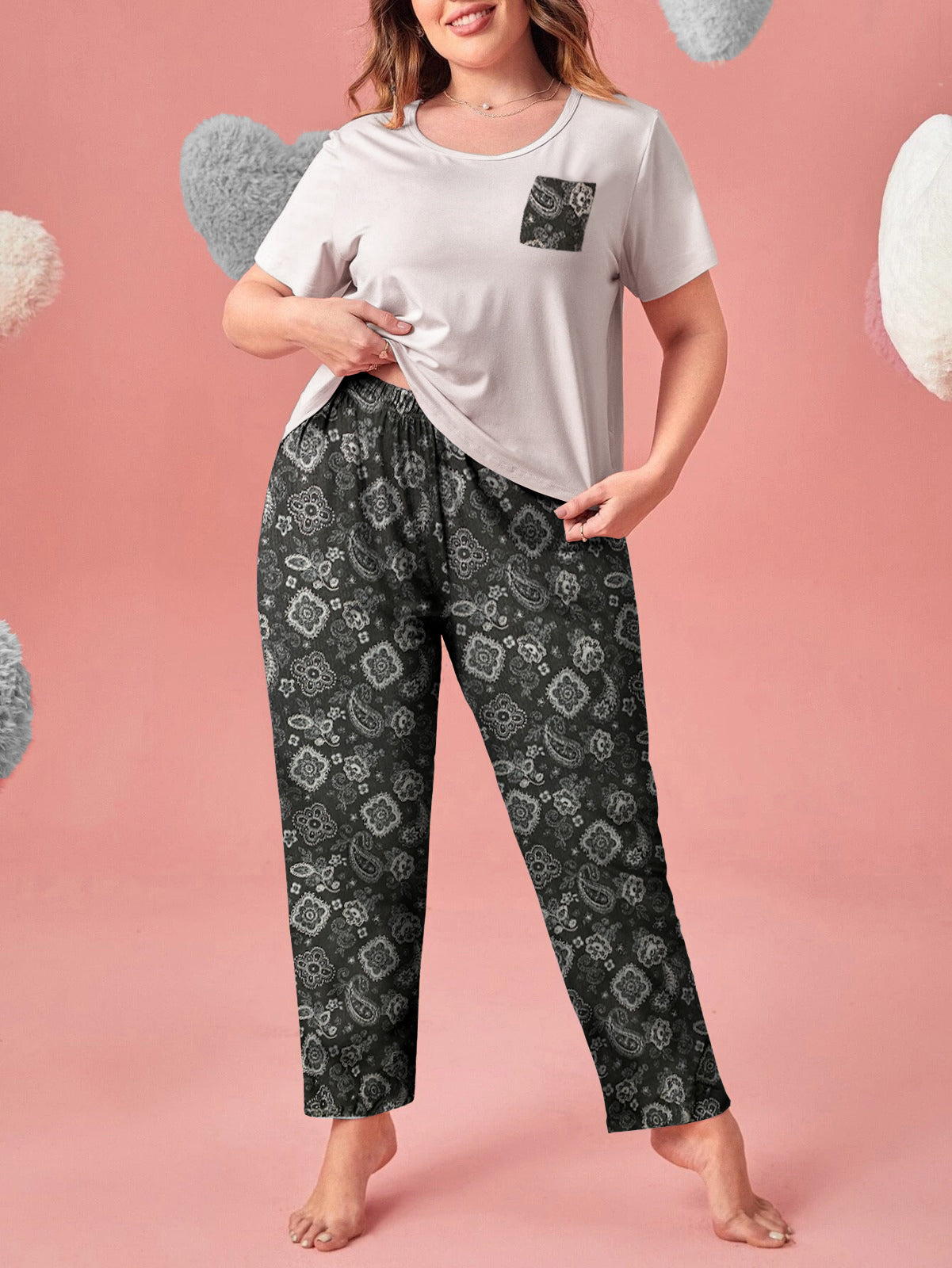 Printed Cotton PJ Set - N-1