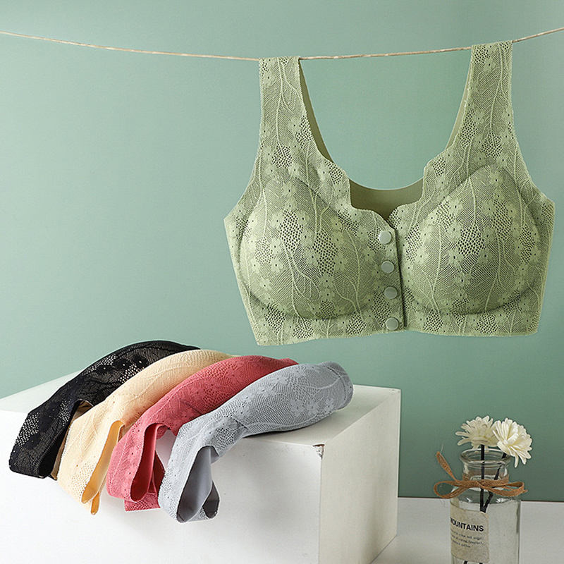 EasyLatch Front Button Lace Bra