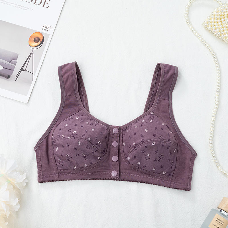 Patterned Button Bliss Bra